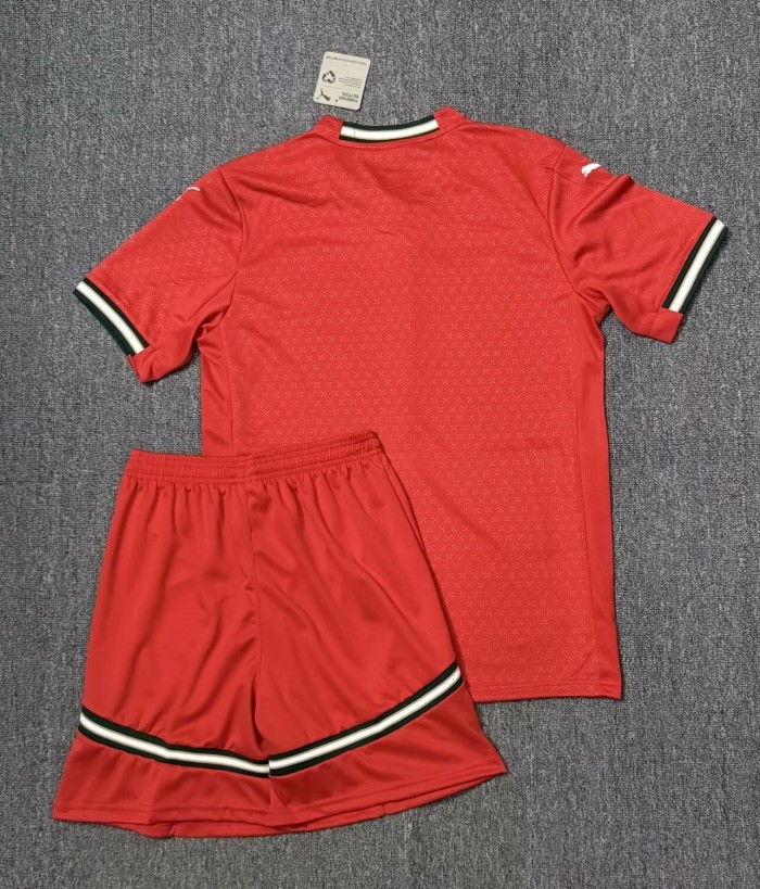 25-26 Portugal Home Kids Soccer Jersey