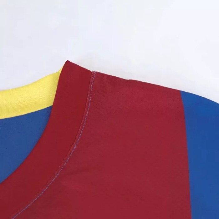 2006-2007 Barcelona Home Long Sleeve Retro Soccer Jersey