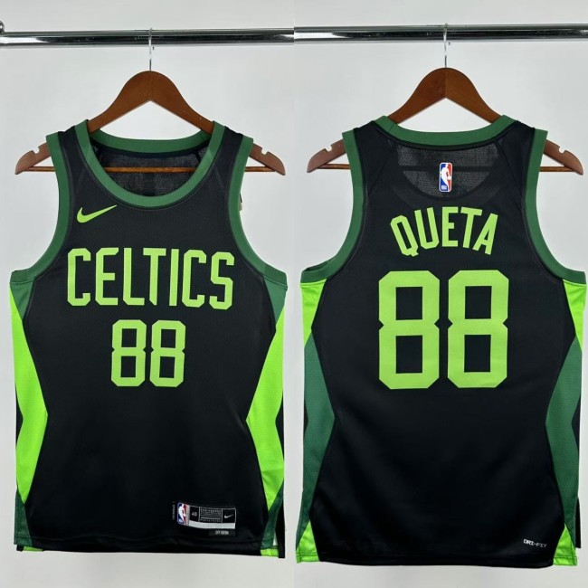 24-25 CELTICS QUETA #88 Black City Edition Top Quality Hot Pressing NBA Jersey