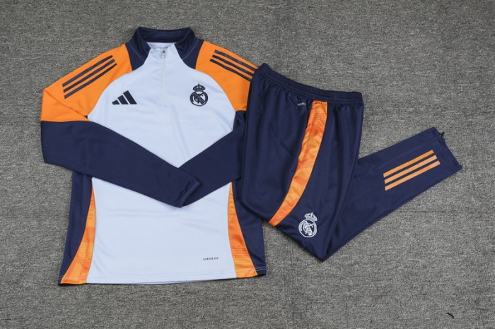 24-25 Real Madrid High Quality Half Pull Tracksuit