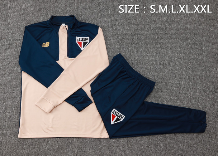 24-25 Sao Paulo FC High Quality Half Pull Tracksuit