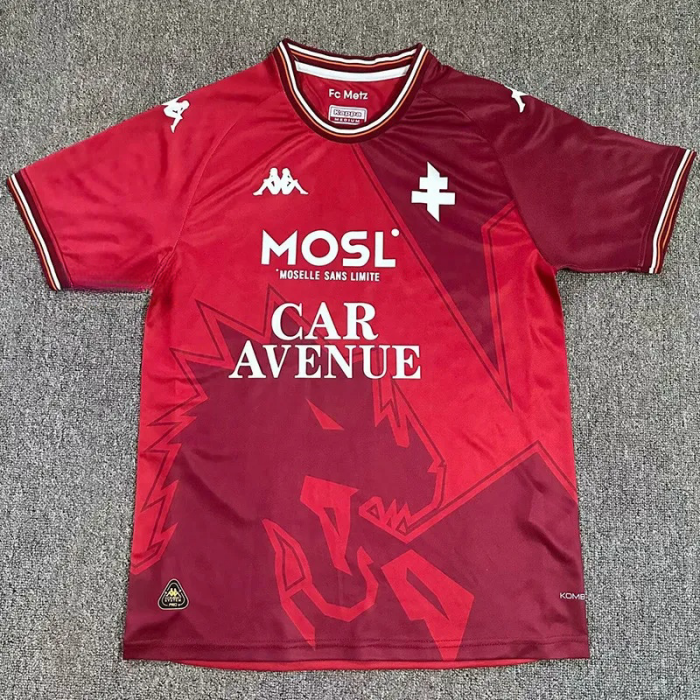 24-25 Metz Home Fans Soccer Jersey