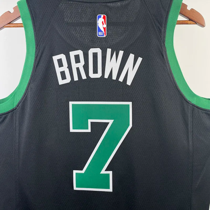 22-23 CELTICS BROWN #7 Black Top Quality Hot Pressing NBA Jersey (Trapeze Edition)