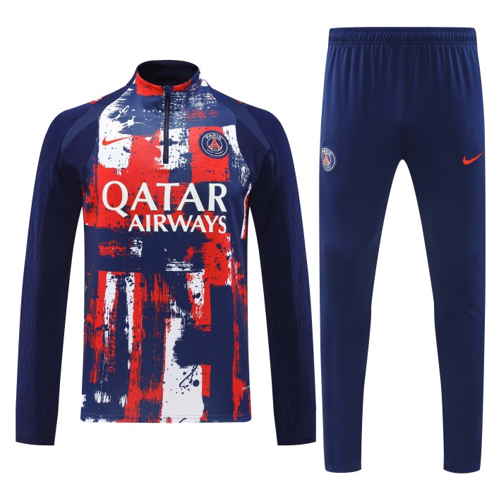 24-25 Paris Saint-Germain High Quality Half Pull Tracksuit