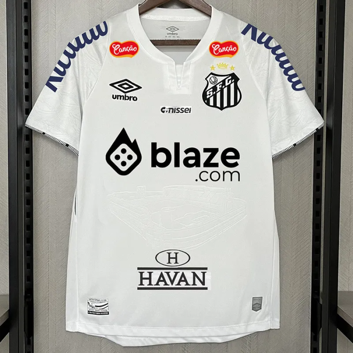 24-25 Santos FC Home (Print Sponsor) Fans Soccer Jersey