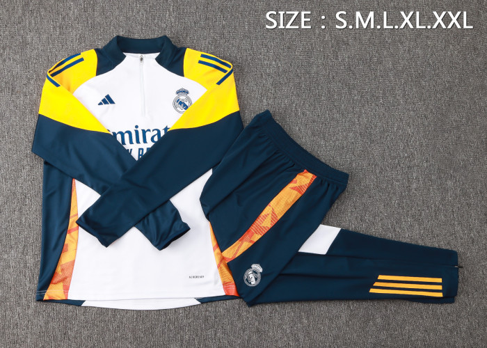 24-25 Real Madrid High Quality Half Pull Tracksuit