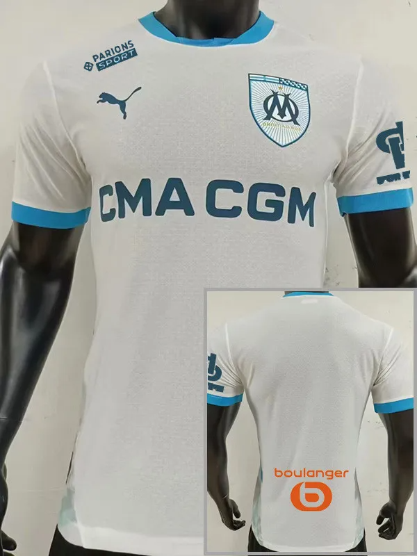 24-25 Marseille Home Fans Version Soccer Jersey