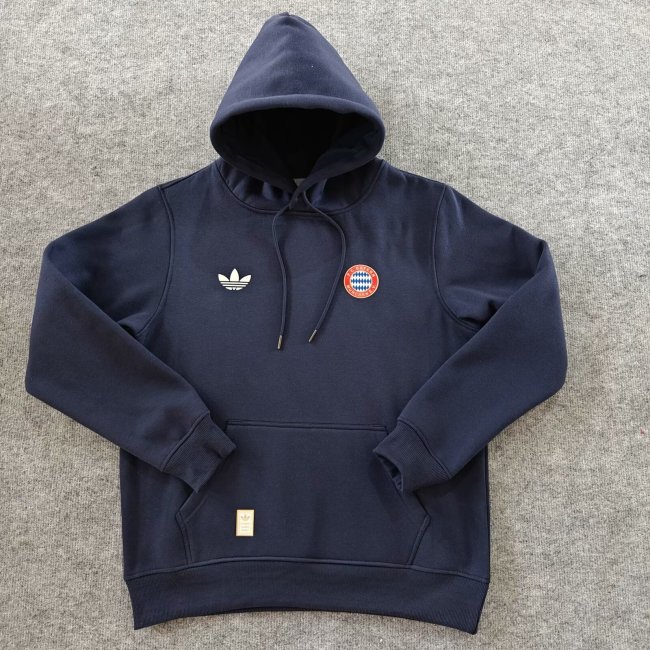 2024 Bayern Dark blue Fleece Hoodie