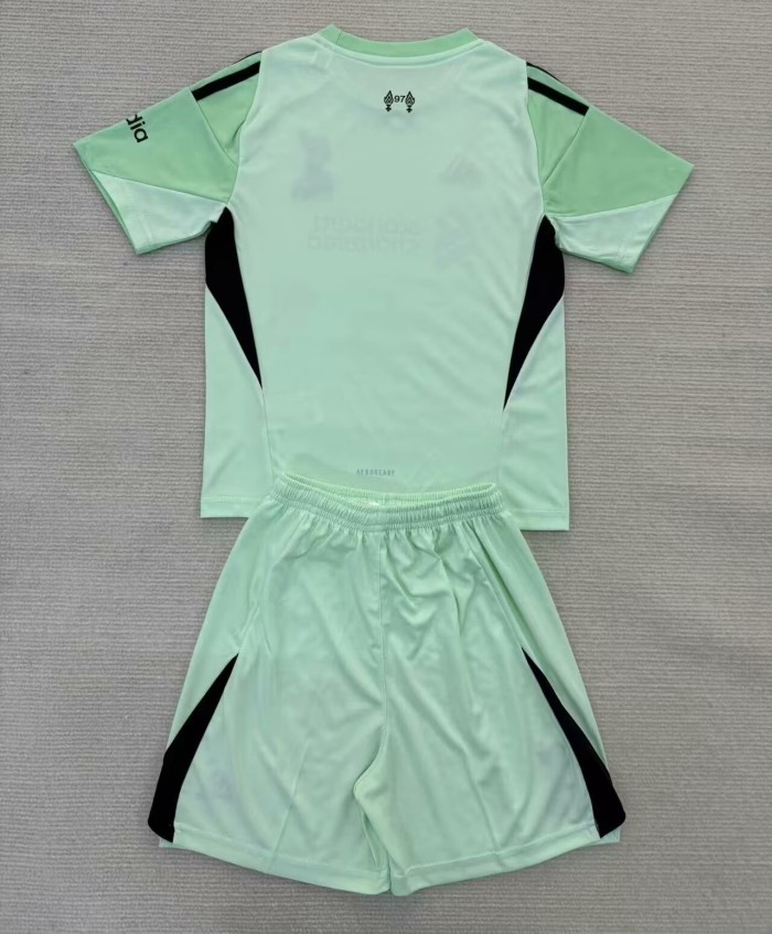 25-26 Liverpool GoalKeeper Kids Soccer Jersey