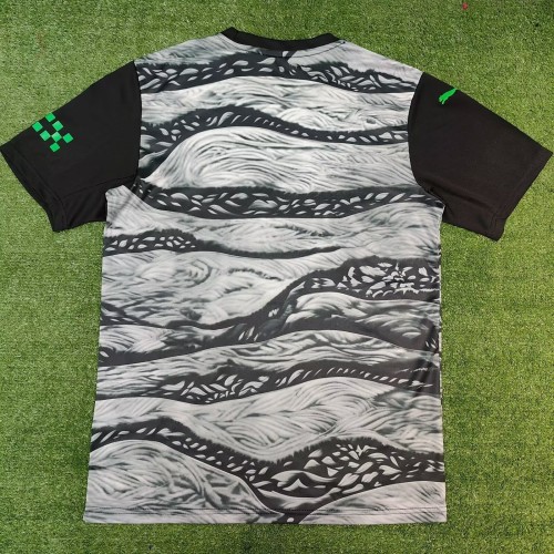 25-26 Manchester City Black Gray Concept Edition Fans Soccer Jersey