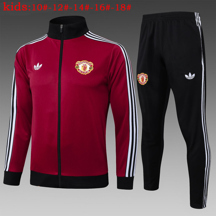 25-26 Manchester United High Quality Kids Jacket Tracksuit
