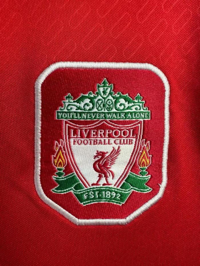 2004-2005 Liverpool Home Long sleeves Retro Soccer Jersey