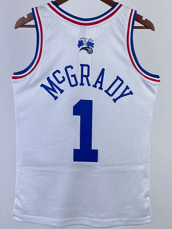 ALL-STAR McGRADY #1 White Top Quality Hot Pressing NBA Jersey