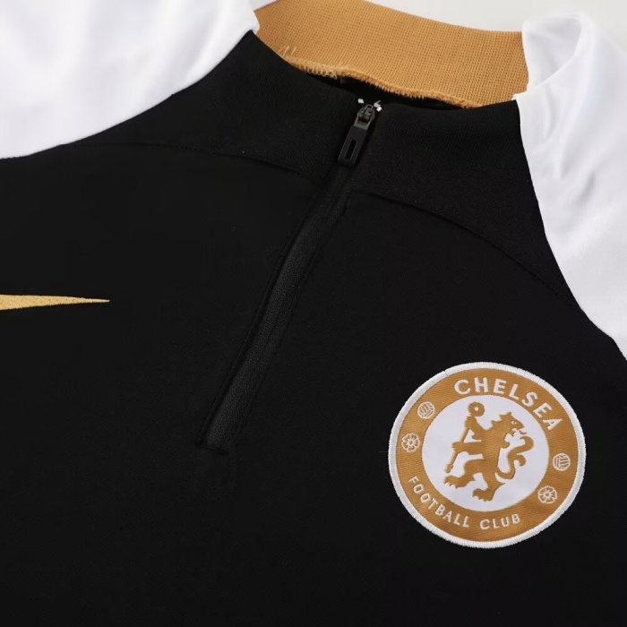 23-24 Chelsea High Quality Half Pull Tracksuit