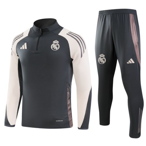 24-25 Real Madrid High Quality Half Pull Tracksuit
