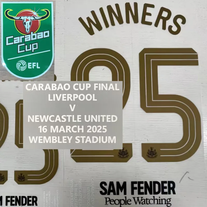 24-25 Newcastle Winners # 25 Home Fans Soccer Jersey