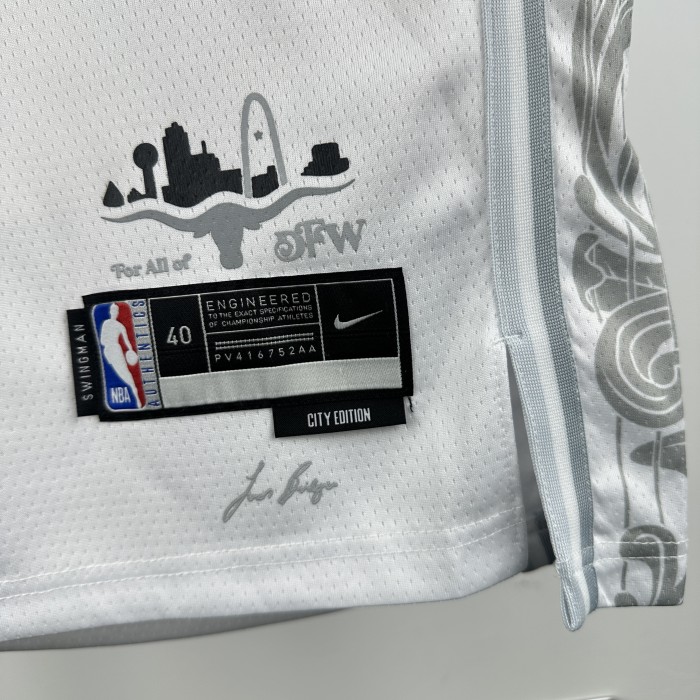 24-25 Dallas Mavericks CHRISTIE #00 White City Edition Top Quality Hot Pressing NBA Jersey