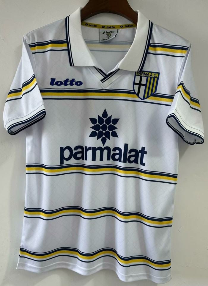 1998 Parma Home Retro Soccer Jersey