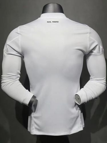 2010-2011 Real Madrid Home Player Version Long Sleeve Retro Soccer Jersey  长袖球员