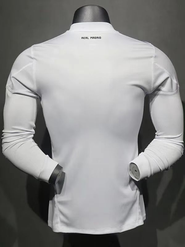2010-2011 Real Madrid Home Player Version Long Sleeve Retro Soccer Jersey  长袖球员
