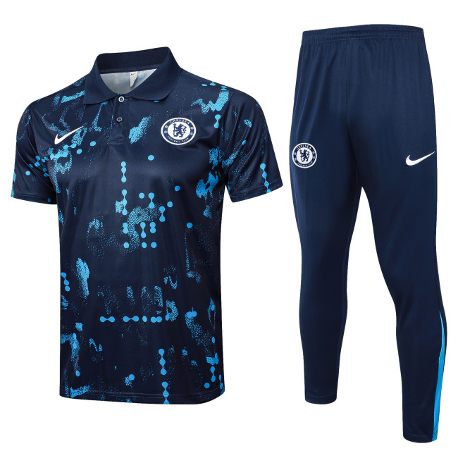 24-25 Chelsea High Quality Polo Tracksuit