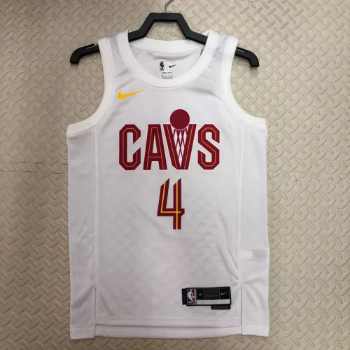 22-23 Cleveland Cavaliers MOBLEY #4 White Top Quality Hot Pressing NBA Jersey