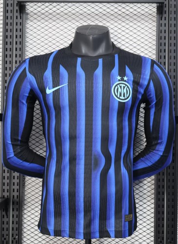 25-26 Inter Milan Home Long sleeves Player Version Soccer Jersey
