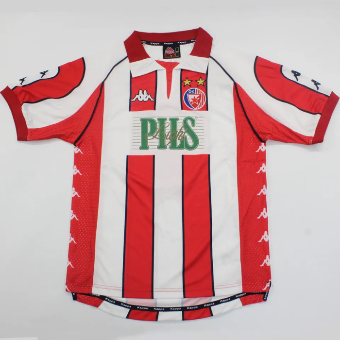 1999-2001 Red Star Home Retro Soccer Jersey