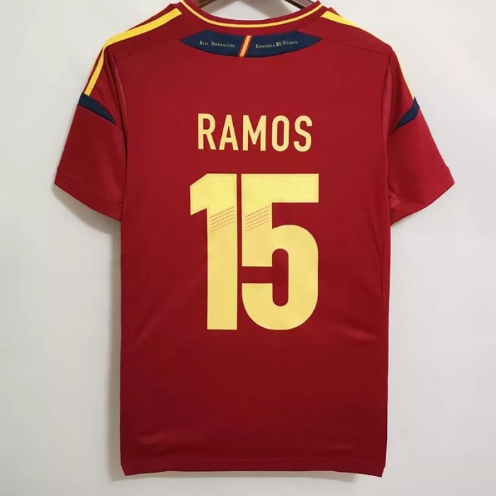 2012 Spain Home Retro Soccer Jersey