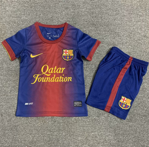 2012-2013 Barcelona Home Retro Kids Soccer Jersey