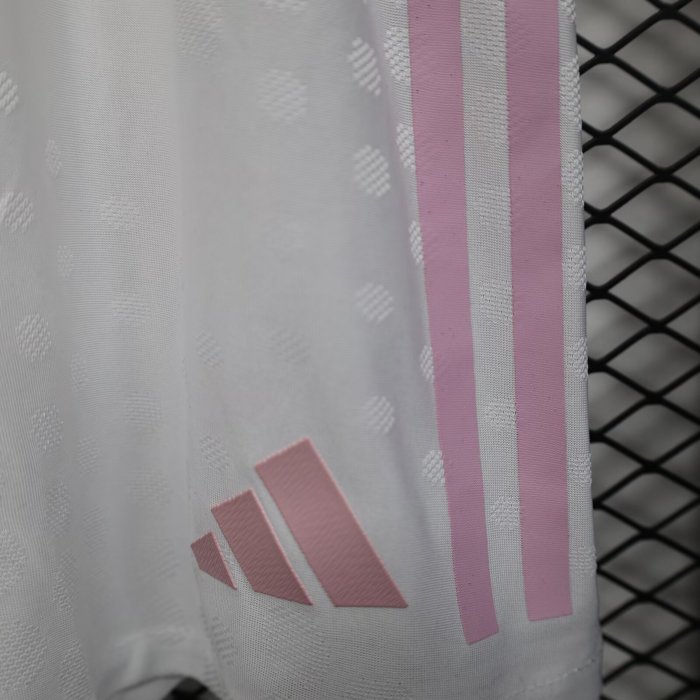 25-26 Juventus White Player Version Shorts Pants