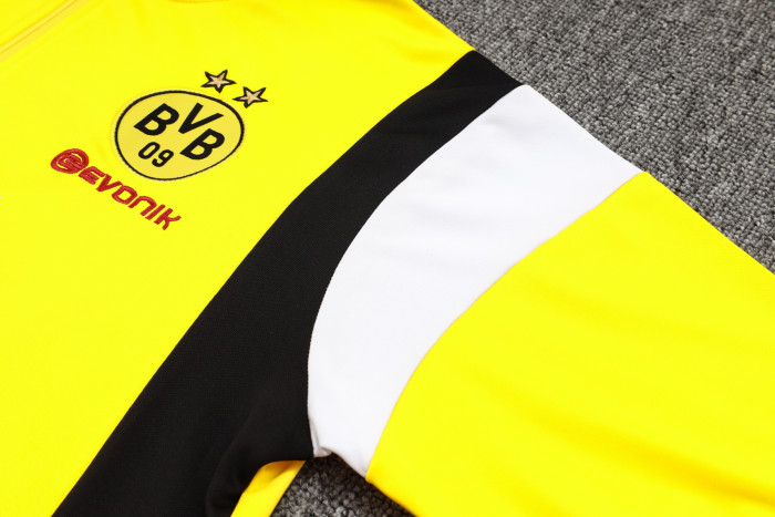 23-24 Dortmund High Quality Half Pull Tracksuit