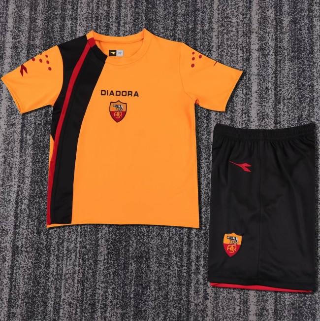 2005-2006 Roma Home Retro Kids Soccer Jersey
