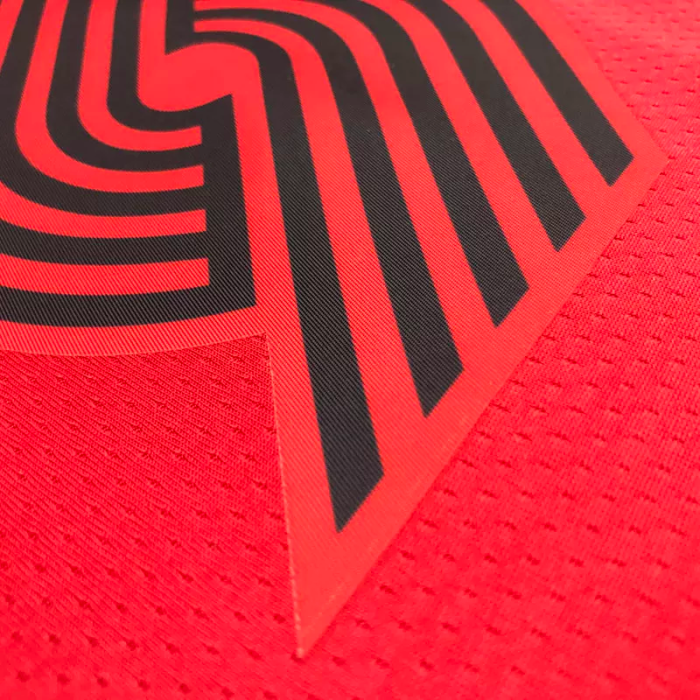 22-23 TRAIL BLAZERS LILLARD #0 Red Top Quality Hot Pressing NBA Jersey (Trapeze Edition)