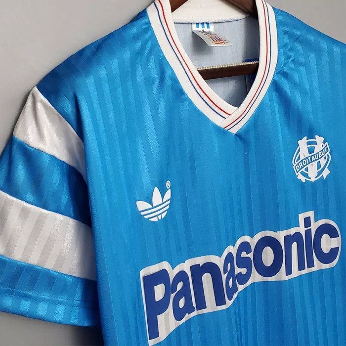 1990 Marseille Away Retro Soccer Jersey