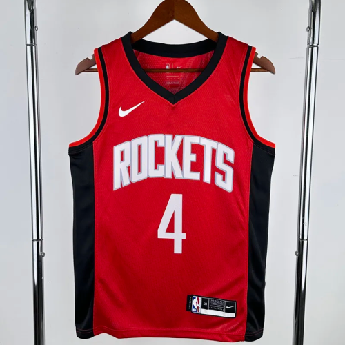 22-23 ROCKETS GREEN #4 Red Away Top Quality Hot Pressing NBA Jersey