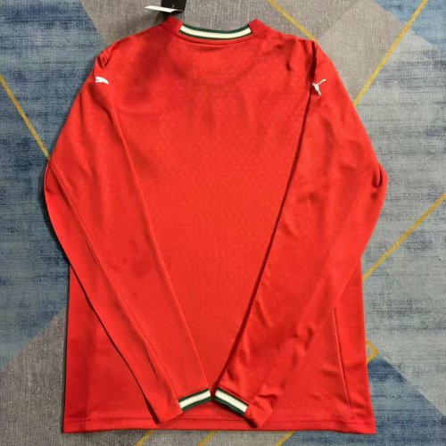 25-26 Portugal Home Long Sleeve Soccer Jersey (长袖)