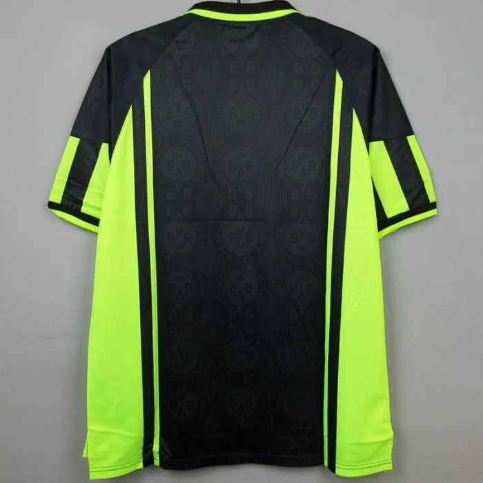 1996-1997 Dortmund Away Black Retro Soccer Jersey