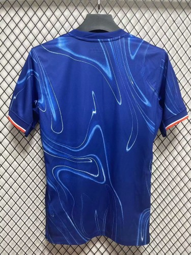 24-25 Chelsea Home Fans Version Soccer Jersey带广告