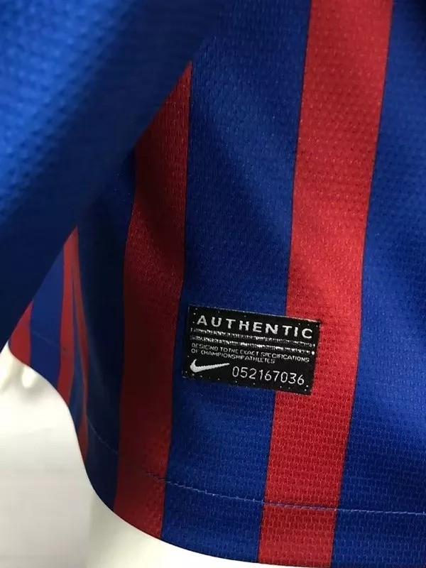 2011-2012 Barcelona Home Long Sleeve Retro Soccer Jersey