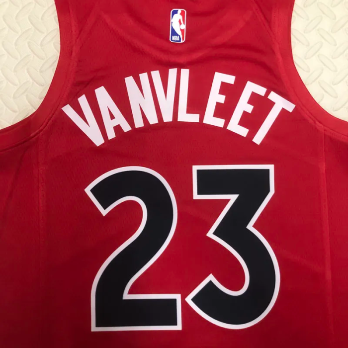 22-23 Raptors VANVLEET #23 Red Top Quality Hot Pressing NBA Jersey