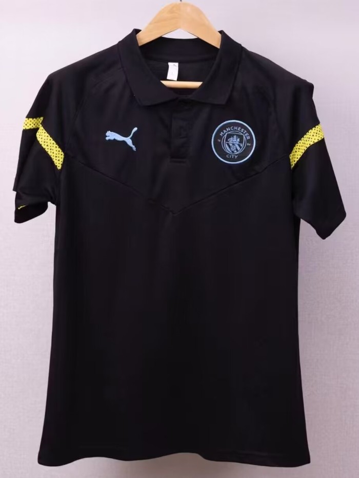 24-25 Manchester City Black Polo Short Sleeve