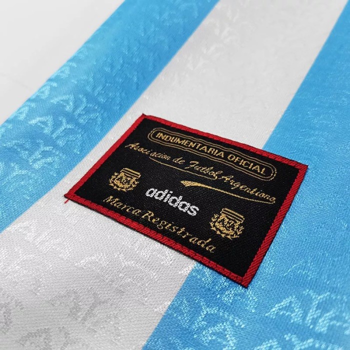 1996-1997 Argentina Home Retro Soccer Jersey