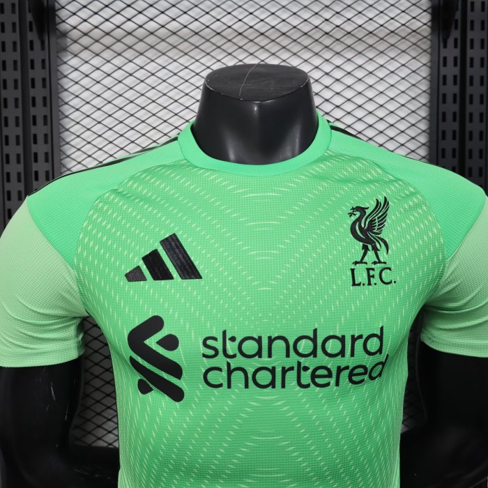 25-26 Liverpool Green Goalkeeper Player Version Soccer Jersey