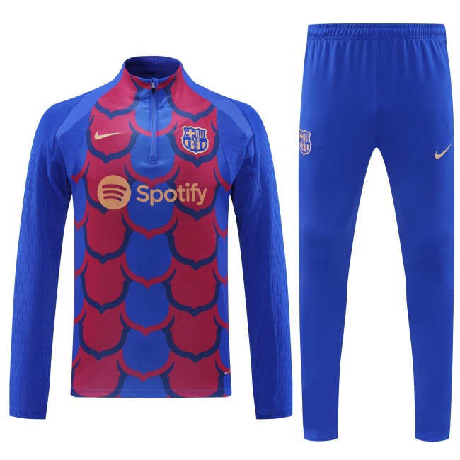 24-25 Barcelona High Quality Half Pull Tracksuit