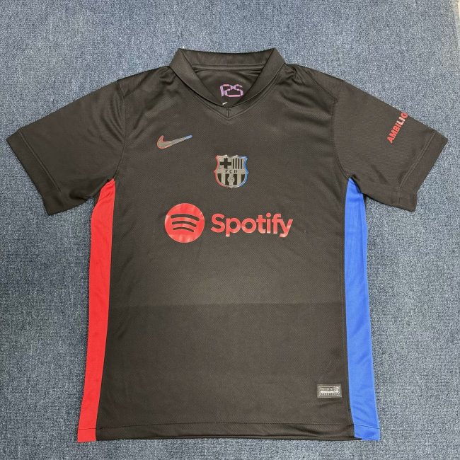24-25 Barcelona Away Fans Version Soccer Jersey