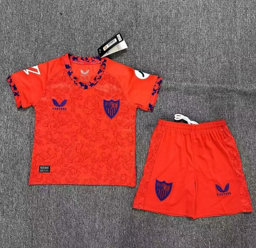 24-25 Sevilla Away Kids Soccer Jersey