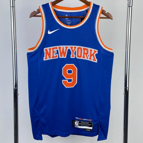 22-23 KNICKS BARRETT #9 Blue Top Quality Hot Pressing NBA Jersey