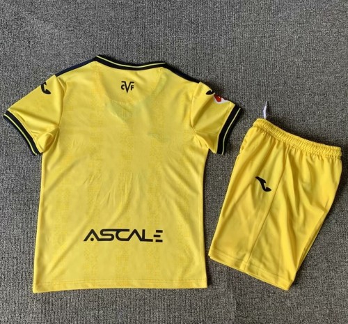 24-25 Villarreal Home Kids Soccer Jersey