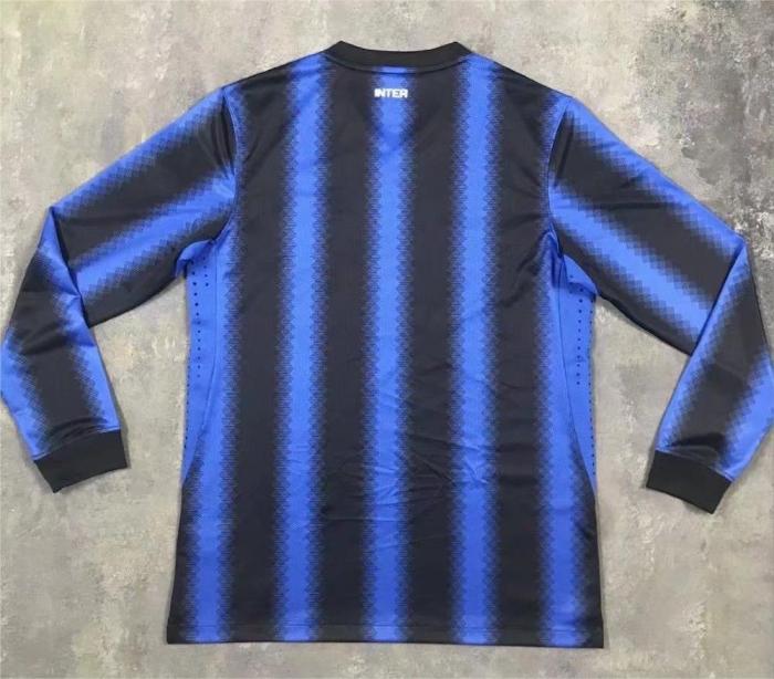 2010-2011 Inter Milan Home Long sleeves Retro Soccer Jersey